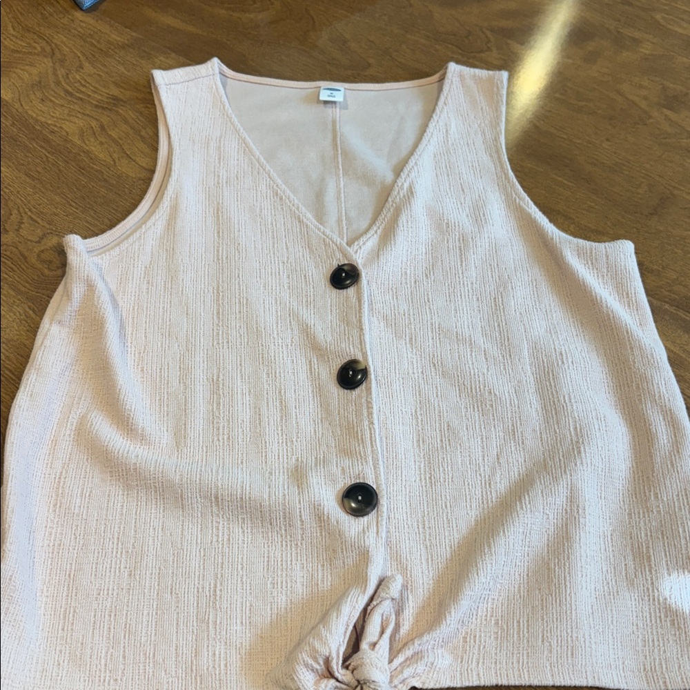 Old Navy Light Beige Sleeveless Top